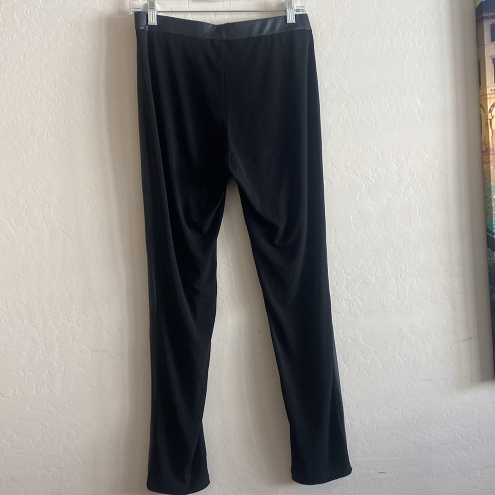 Clara Sunwoo Liquid Leather™ Sheen Two-Tone Legging - Black - Picture 10 of 13